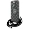 Karl Lagerfeld IML Crossbody Monogram Karl & Choupette Head Back Cover hoesje met MagSafe voor Apple iPhone 16 Pro Max - Zwart