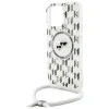 Karl Lagerfeld IML Crossbody Monogram Karl & Choupette Head Back Cover hoesje met MagSafe voor Apple iPhone 16 Pro Max - Transparant 5