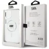 Karl Lagerfeld IML Metal Karl Head Back Cover hoesje met MagSafe voor Apple iPhone 15 - Wit 8
