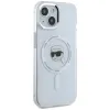 Karl Lagerfeld IML Metal Karl Head Back Cover hoesje met MagSafe voor Apple iPhone 15 Plus - Wit 4