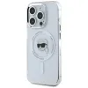 Karl Lagerfeld IML Metal Karl Head Back Cover hoesje met MagSafe voor Apple iPhone 15 Pro - Wit 2