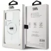 Karl Lagerfeld IML Metal Karl Head Back Cover hoesje met MagSafe voor Apple iPhone 15 Pro Max - Wit 8