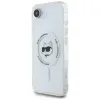 Karl Lagerfeld IML Metal Choupette Head Back Cover hoesje met MagSafe voor Apple iPhone 17e/16e - Wit 2
