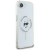 Karl Lagerfeld IML Metal Choupette Head Back Cover hoesje met MagSafe voor Apple iPhone 17e/16e - Wit 4