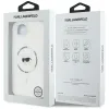 Karl Lagerfeld IML Metal Karl Head Back Cover hoesje met MagSafe voor Apple iPhone 17e/16e - Wit 8