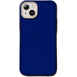 Nudient Form Back Cover hoesje voor Apple iPhone 14 Plus - Transparant/Blauw
