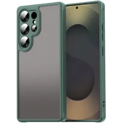 Phonesta AirFrost Back Cover hoesje voor Samsung Galaxy S25 Ultra - Mat Groen