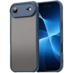 Phonesta AirFrost Back Cover hoesje voor Apple iPhone Air - Mat Blauw