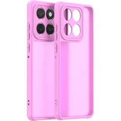 Phonesta AirFrost Back Cover hoesje voor Motorola Edge 60 / Edge 60 Fusion - Mat Bubblegum Pink