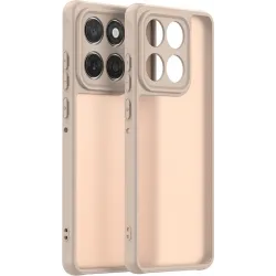 Phonesta AirFrost Back Cover hoesje voor Motorola Edge 60 / Edge 60 Fusion - Mat Sandstone Beige