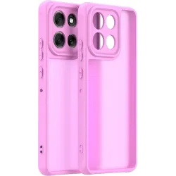 Phonesta AirFrost Back Cover hoesje voor Motorola Moto G86/G86 Power - Mat Bubblegum Pink