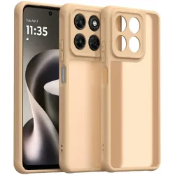 Phonesta AirFrost Back Cover hoesje voor Motorola Moto G47/G37/G37 Power - Mat Sandstone Beige