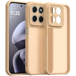 Phonesta AirFrost Back Cover hoesje voor Motorola Moto G87/G77/G76 - Mat Sandstone Beige