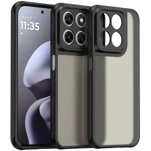 Phonesta AirFrost Back Cover hoesje voor Motorola Moto G87/G77/G76 - Mat Zwart