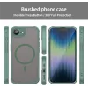 Phonesta AirFrost Back Cover hoesje met MagSafe voor Apple iPhone 17e/16e - Mat Groen 3