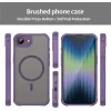 Phonesta AirFrost Back Cover hoesje met MagSafe voor Apple iPhone 17e/16e - Mat Paars 3