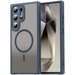Phonesta AirFrost Back Cover hoesje met MagSafe voor Samsung Galaxy S25 Ultra - Mat Blauw