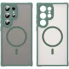 Phonesta AirFrost Back Cover hoesje met MagSafe voor Samsung Galaxy S25 Ultra - Mat Groen 2