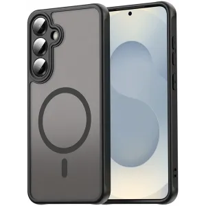 Phonesta AirFrost Back Cover hoesje met MagSafe voor Samsung Galaxy S25/S24 - Mat Zwart