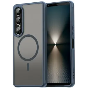 Phonesta AirFrost Back Cover hoesje met MagSafe voor Sony Xperia 1 VII - Mat Blauw