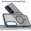 Phonesta AirFrost Back Cover hoesje met MagSafe voor Sony Xperia 1 VII - Mat Blauw 4