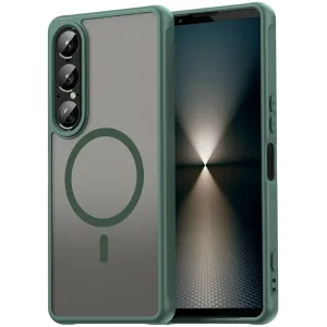 Phonesta AirFrost Back Cover hoesje met MagSafe voor Sony Xperia 1 VII - Mat Groen