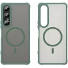 Phonesta AirFrost Back Cover hoesje met MagSafe voor Sony Xperia 1 VII - Mat Groen 2