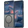 Phonesta AirFrost Back Cover hoesje met MagSafe voor Samsung Galaxy Z Flip 7 - Mat Blauw