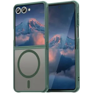 Phonesta AirFrost Back Cover hoesje met MagSafe voor Samsung Galaxy Z Flip 7 - Mat Groen