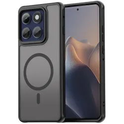 Phonesta AirFrost Back Cover hoesje met MagSafe voor Motorola Edge 60 Pro - Mat Zwart