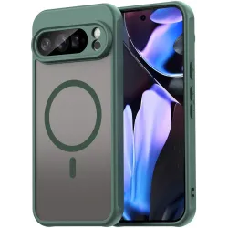 Phonesta AirFrost Back Cover hoesje met MagSafe voor Google Pixel 10 Pro XL - Mat Groen