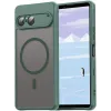 Phonesta AirFrost Back Cover hoesje met MagSafe voor Sony Xperia 10 VII - Mat Groen