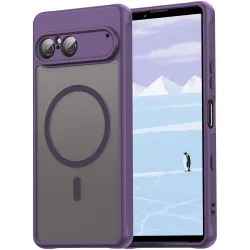 Phonesta AirFrost Back Cover hoesje met MagSafe voor Sony Xperia 10 VII - Mat Paars