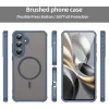 Phonesta AirFrost Back Cover hoesje met MagSafe voor Samsung Galaxy S25 FE - Mat Blauw 2