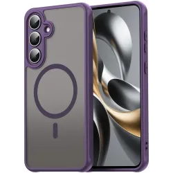 Phonesta AirFrost Back Cover hoesje met MagSafe voor Samsung Galaxy S25 FE - Mat Paars