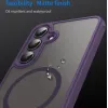 Phonesta AirFrost Back Cover hoesje met MagSafe voor Samsung Galaxy S25 FE - Mat Paars 7