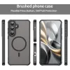 Phonesta AirFrost Back Cover hoesje met MagSafe voor Samsung Galaxy S25 FE - Mat Zwart 2