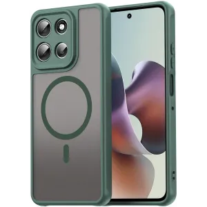 Phonesta AirFrost Back Cover hoesje met MagSafe voor Motorola Moto G56 - Mat Groen