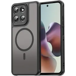 Phonesta AirFrost Back Cover hoesje met MagSafe voor Motorola Moto G56 - Mat Zwart