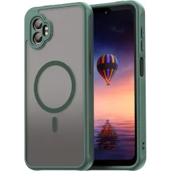 Phonesta AirFrost Back Cover hoesje met MagSafe voor Samsung Galaxy Xcover 7 Pro - Mat Groen