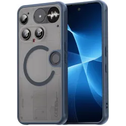 Phonesta AirFrost Back Cover hoesje met MagSafe voor Nothing Phone (3) - Mat Blauw