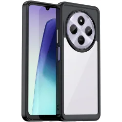 Phonesta Acrylic Hybrid Back Cover hoesje voor Xiaomi Redmi 14C / Xiaomi Poco C75 - Zwart