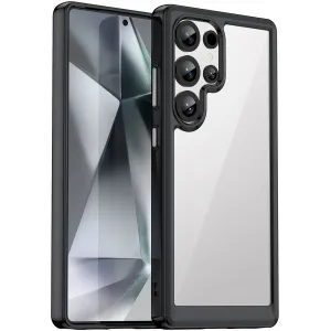 Phonesta Acrylic Hybrid Back Cover hoesje voor Samsung Galaxy S25 Ultra - Zwart