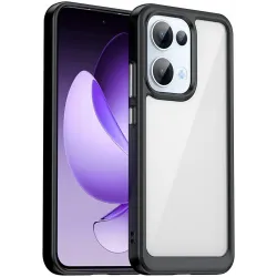 Phonesta Acrylic Hybrid Back Cover hoesje voor Oppo Reno13 - Zwart