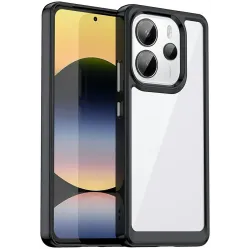 Phonesta Acrylic Hybrid Back Cover hoesje voor Xiaomi Redmi Note 14 4G - Zwart