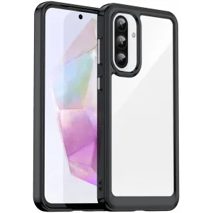 Phonesta Acrylic Hybrid Back Cover hoesje voor Samsung Galaxy A36/A56 - Zwart