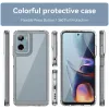 Phonesta Acrylic Hybrid Back Cover hoesje voor Motorola Moto G05 / Moto E15 - Transparant 2