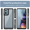 Phonesta Acrylic Hybrid Back Cover hoesje voor Motorola Moto G05 / Moto E15 - Zwart 2