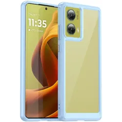 Phonesta Acrylic Hybrid Back Cover hoesje voor Motorola Moto G85 - Blauw
