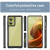 Phonesta Acrylic Hybrid Back Cover hoesje voor Motorola Moto G85 - Zwart 2
